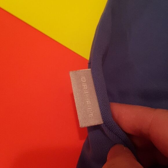 3/$20 Nike DRI FIT blue top sz large - Picture 5 of 8